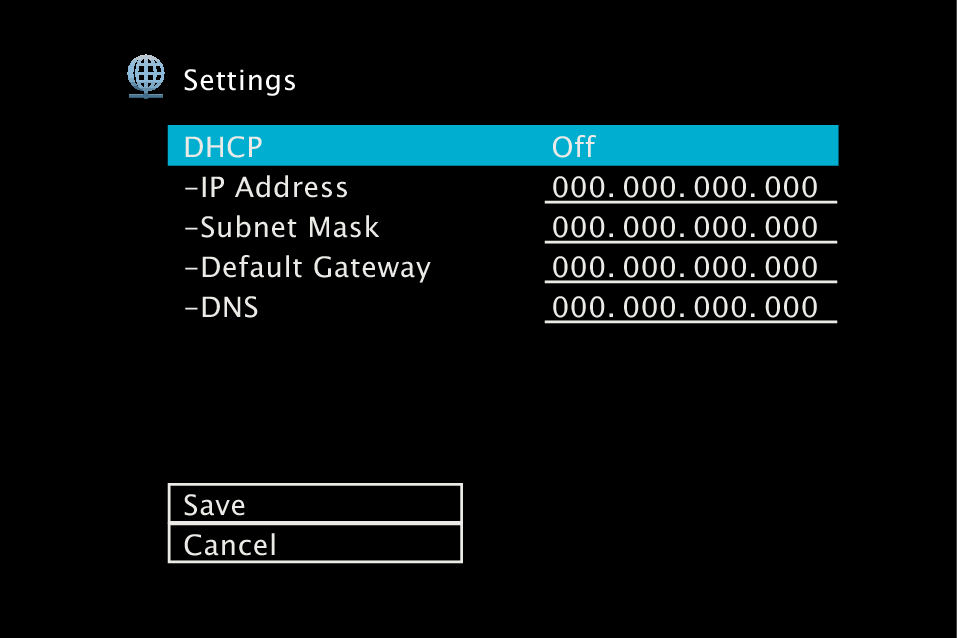 GUI NetworkSetup X14